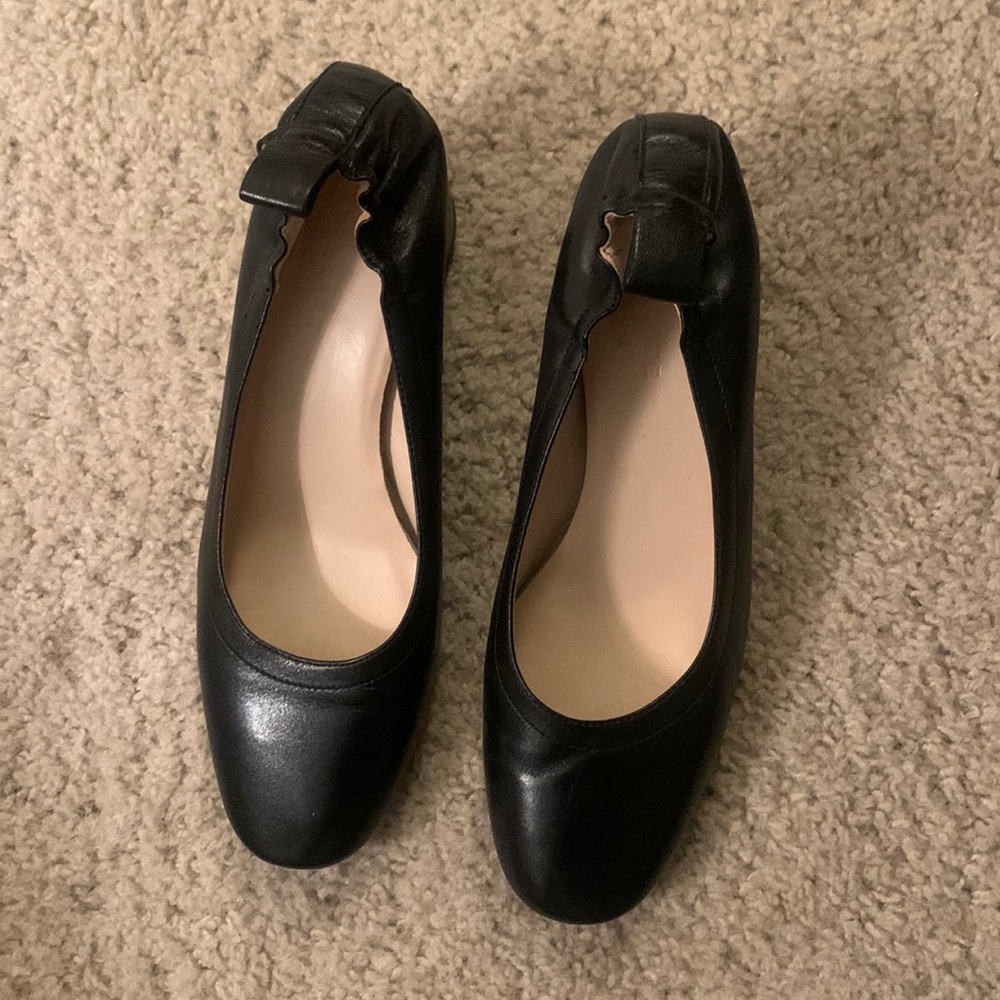 Everlane Black Block Heels size 7